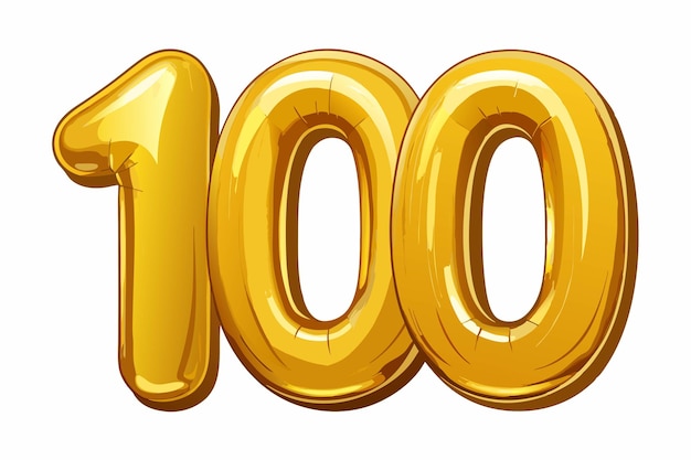 un numero d'oro 10 in un'illustrazione 3D d'oro