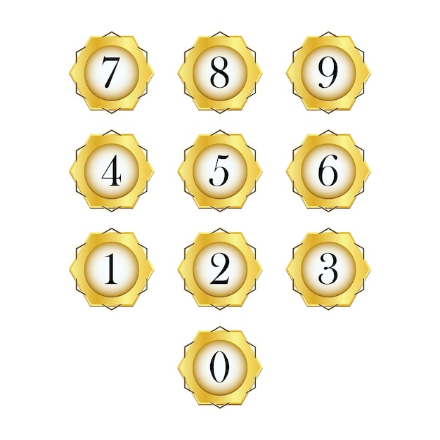 un numero di numeri che dice 7 in basso