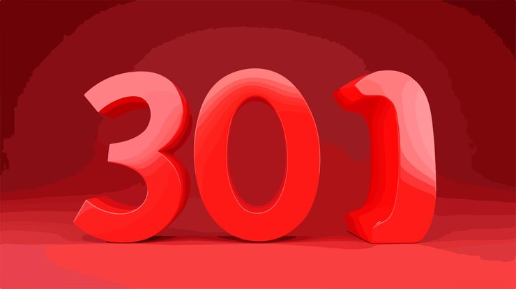 Vettore un numero rosso su uno sfondo rosso