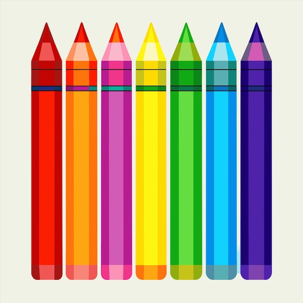 un pastello colorato con un'immagine di matite colorate