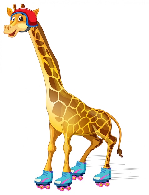 Un pattinaggio su ghiaccio di giraffa