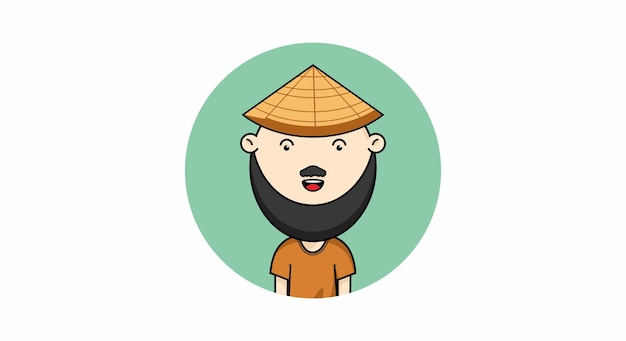 un personaggio di cartone animato con un cappello in testa