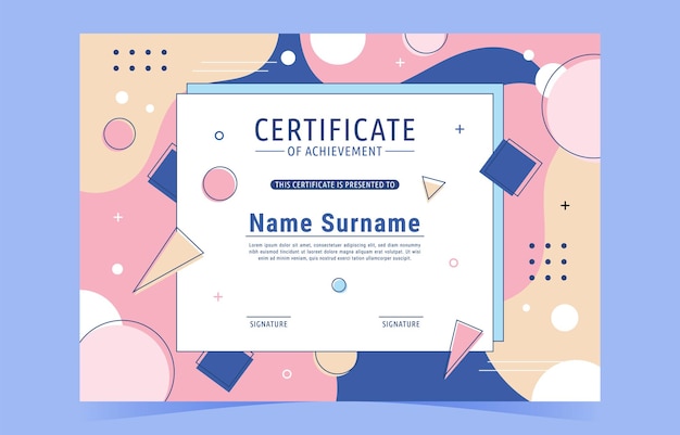 un poster colorato con uno sfondo rosa con un'immagine di un nome di nome di nome