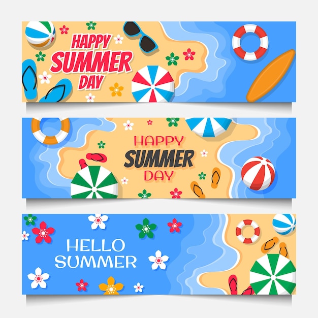 un poster colorato per l'estate è mostrato con diversi fiori e le parole ciao estate