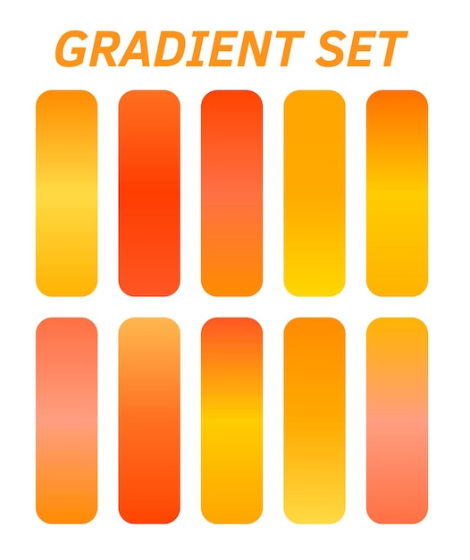un poster colorato per un set di quadrati di prodotti