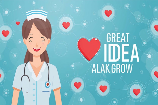 un poster con una donna in uniforme che dice grande idea