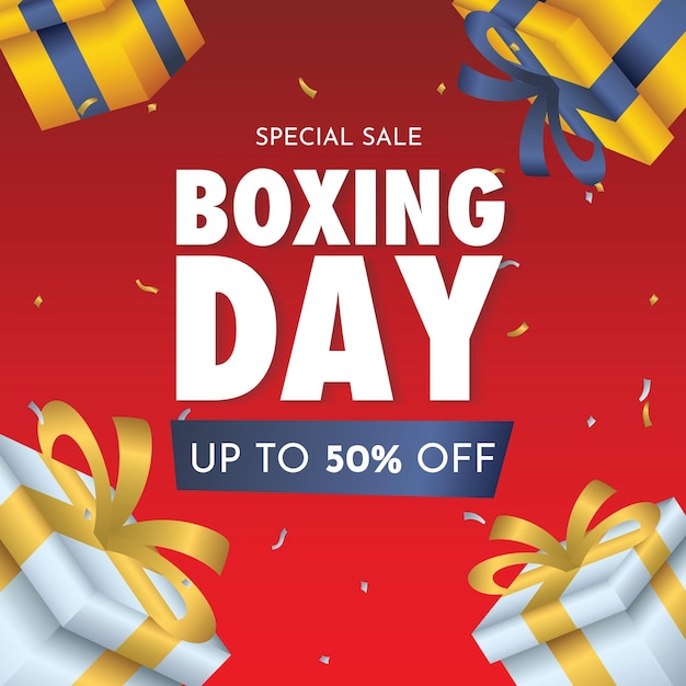 un poster di vendita speciale per un giorno di boxe