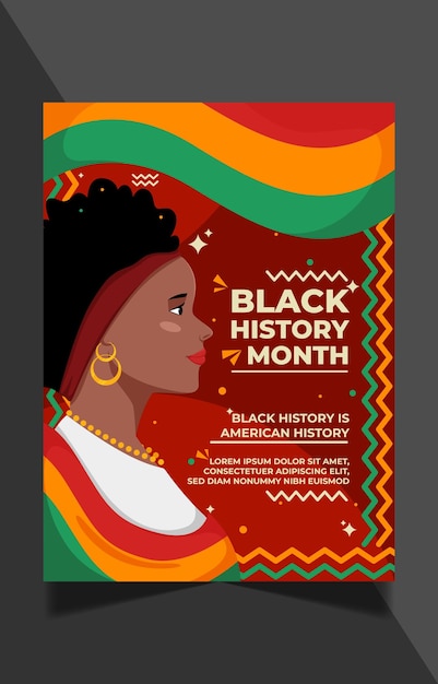 un poster per il mese della storia delle donne nere