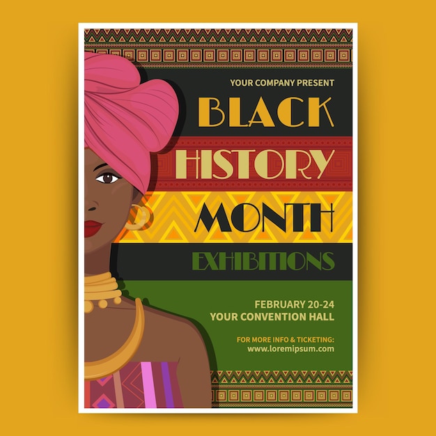 un poster per il mese della storia nera