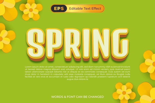 un poster per il testo primaverile che dice primavera e cambiamento