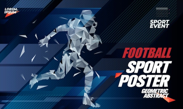 Un poster per lo sport calcistico dell'anno