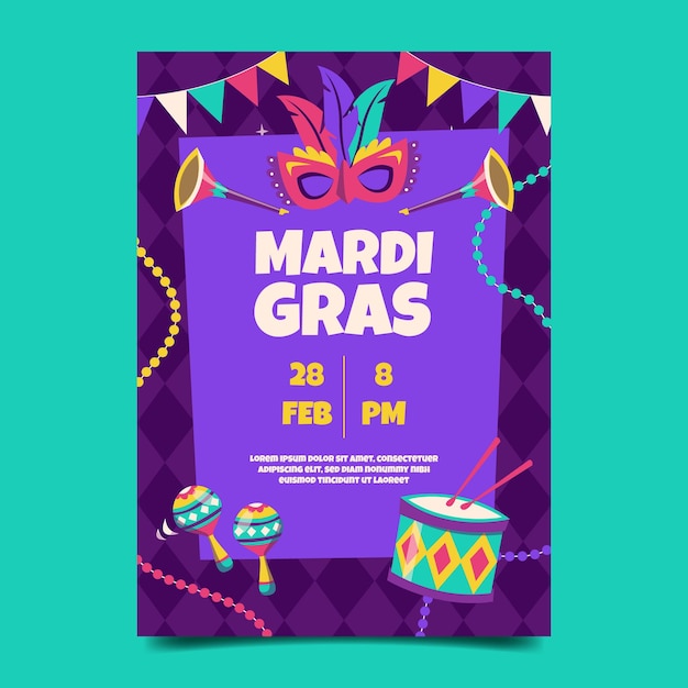 un poster per un carnevale chiamato Navi Party