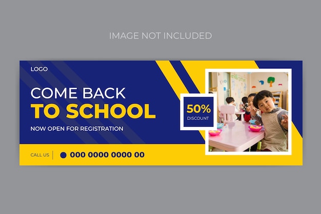 un poster per una galleria fotografica mostra una foto di bambini con una scuola per la scuola