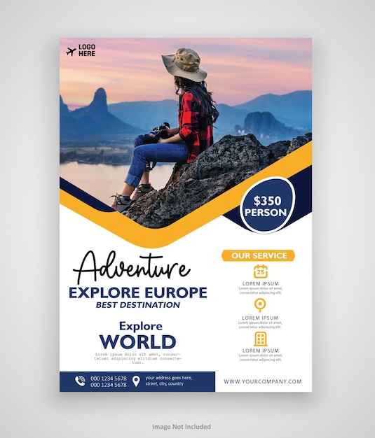 un poster per una guida turistica mondiale