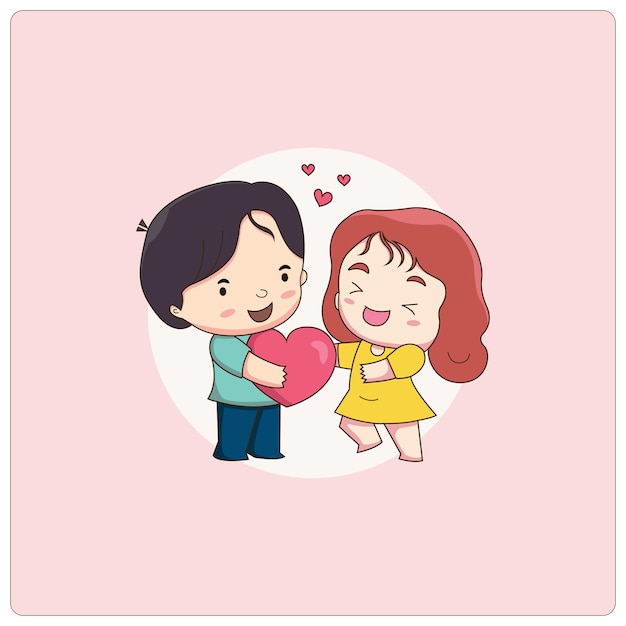 Un ragazzo che dà il suo amore alla sua ragazza