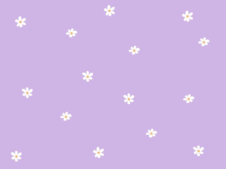 Vettore un semplice fiore con uno sfondo viola