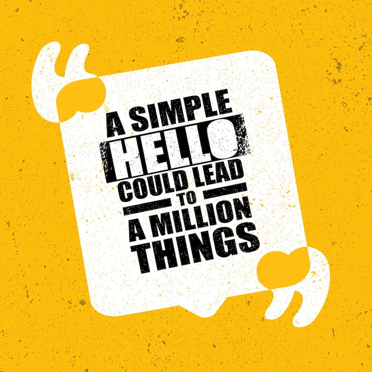 Vettore un semplice saluto potrebbe portare a un milione di cose vector typography banner design concept