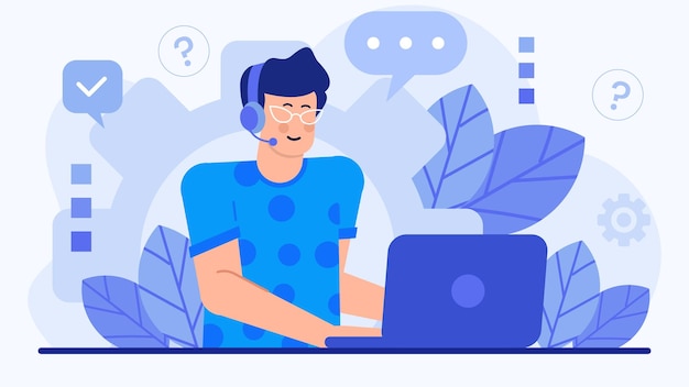 Un servizio clienti è un'interazione con il cliente con un servizio amichevole in ufficio
