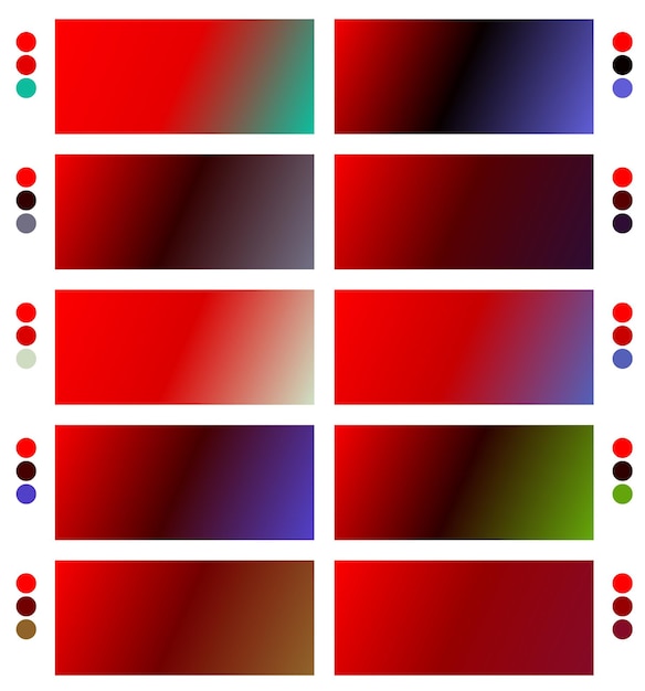 un set colorato di colori con diversi colori e colori
