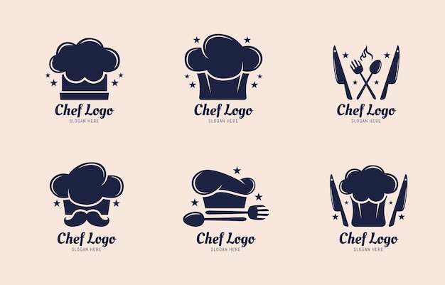un set di loghi per la cucina di un chef