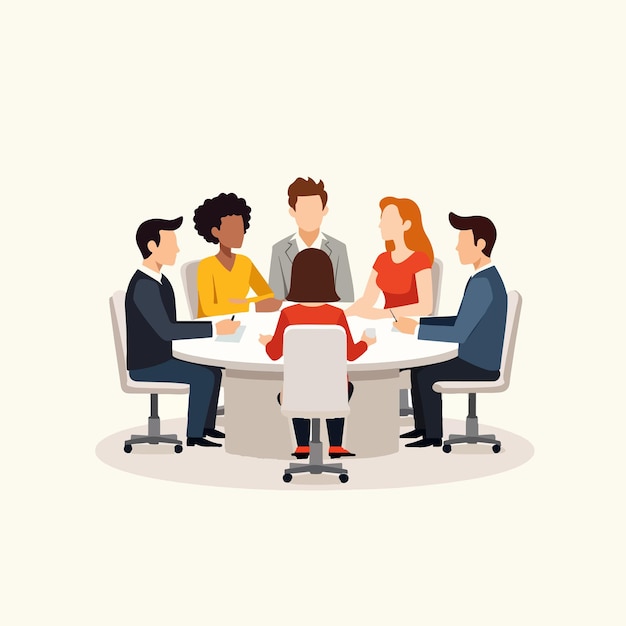 Un team di professionisti in una riunione