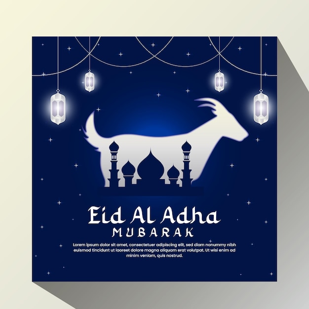 un vettore di design di poster dell'Eid ul Adha
