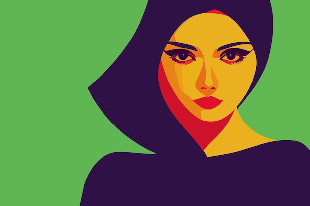 Una bella donna iraniana in sheila Per la libertà delle donne in Iran