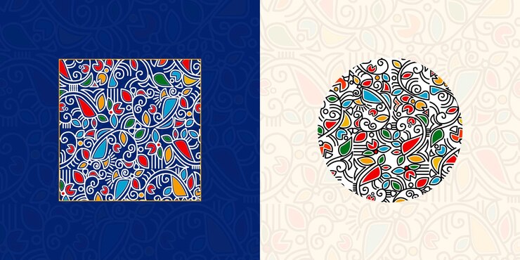 una carta blu e bianca con un disegno che dice l'anno dell'anno
