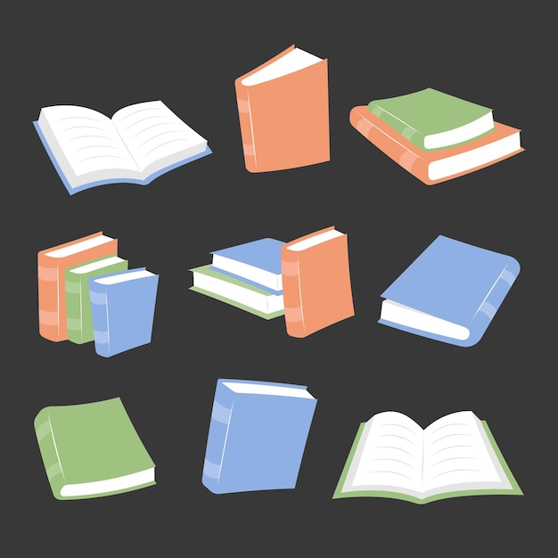 una collezione di libri