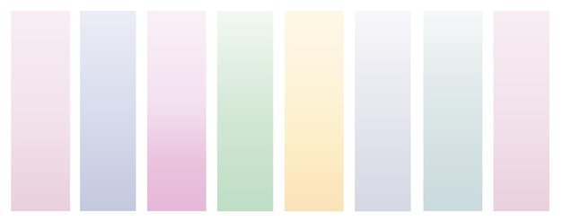 una fila di linee colorate con colori diversi su di loro