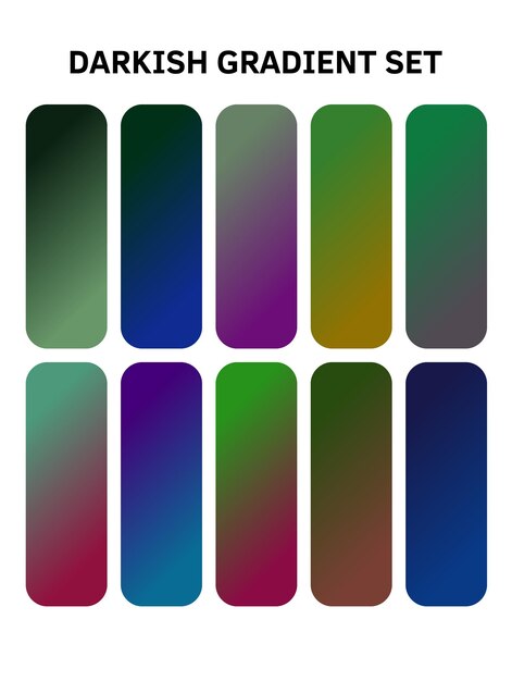 una fila di quadrati multicolori con colori diversi