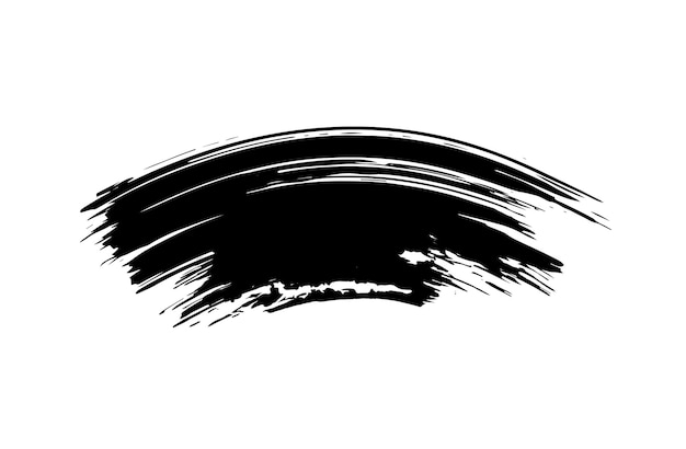 una foto in bianco e nero di un pennello nero