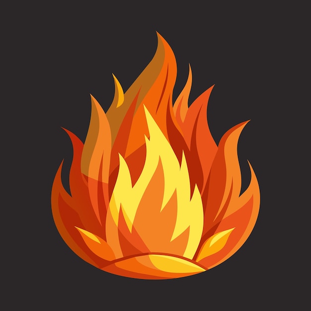 Una grande fiamma di fuoco