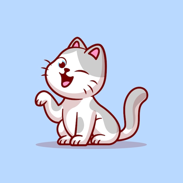 Una graziosa illustrazione di un gatto che mangia ramen