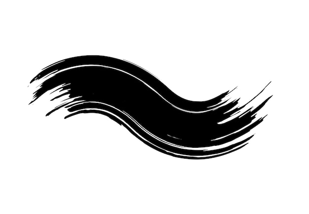 una linea nera con una linea nera su di essa