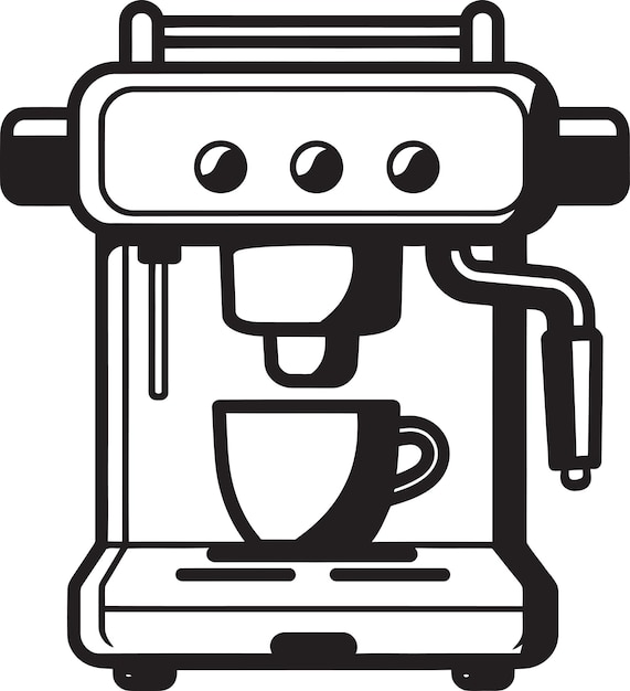 una macchina da caffè con una tazza di caffè in cima