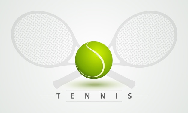Una pallina da tennis due racchette Icona Logo