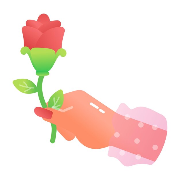 una persona sta tenendo una rosa con un fiore rosa al centro