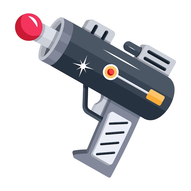 Una pistola nera con un pulsante rosso che dice starburst sopra.