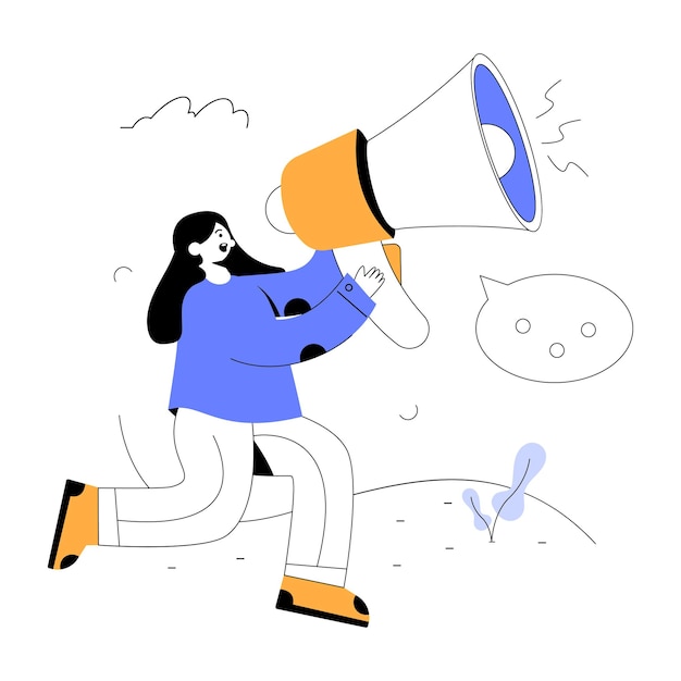 Una pratica illustrazione piatta della campagna