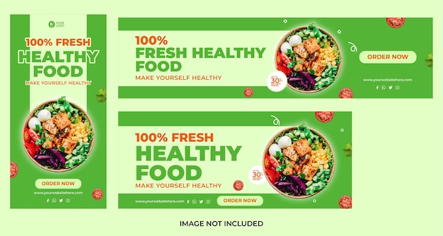 Una pubblicità verde per un prodotto alimentare sano.