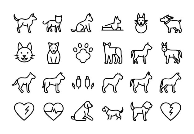 una raccolta di immagini tra cui cani e cani