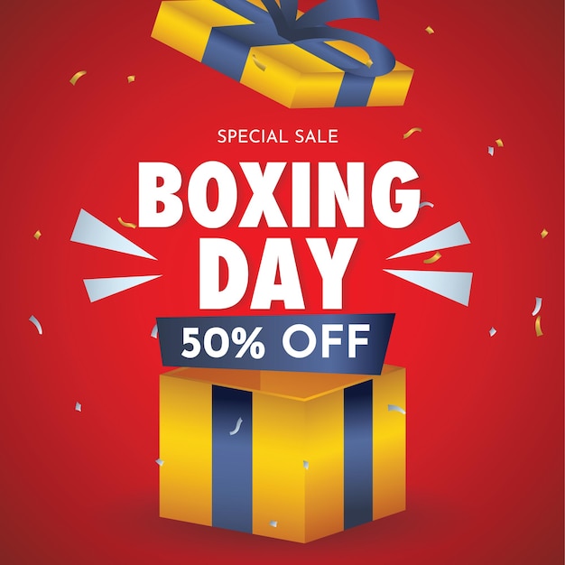 una scatola che dice boxing boxing dayon è