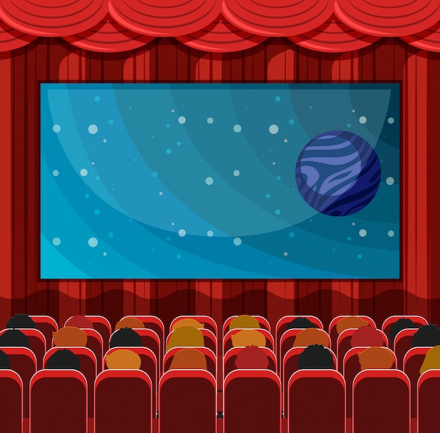 Una scena di un cinema