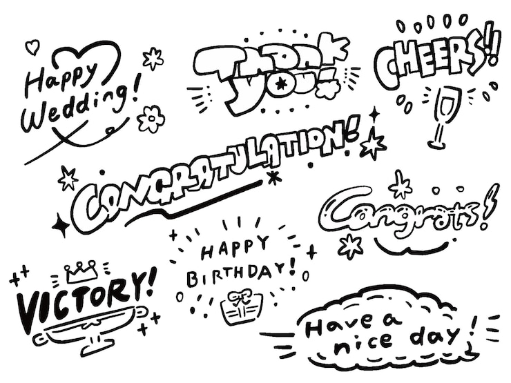 Vettore una tavola bianca con un disegno di cartone animato di un buon compleanno
