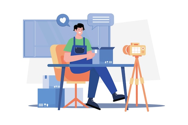 Unboxing del prodotto e revisione del concetto di illustrazione
