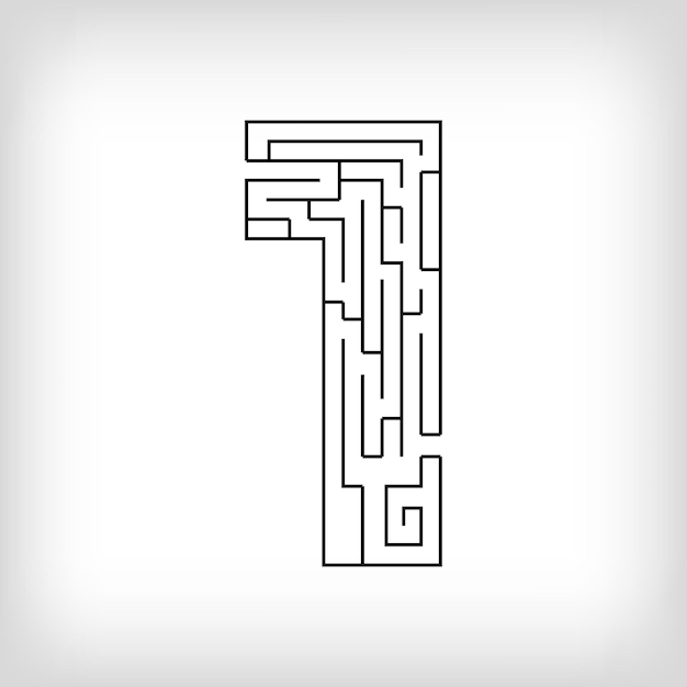 Unico puzzle di labirinto lineare numero 1 L'attività di gioco più confusa