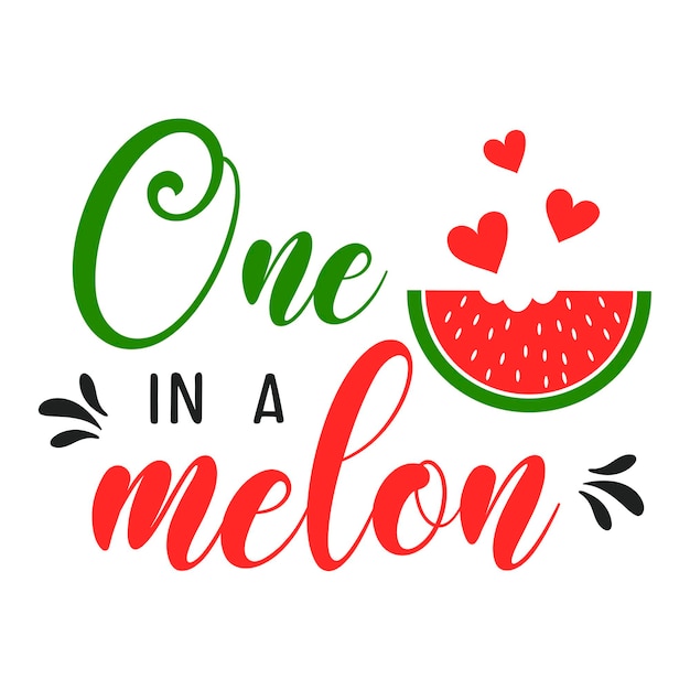 Uno in un'iscrizione di slogan motivazionale al melone
