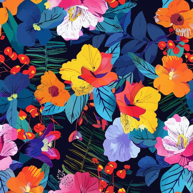 uno sfondo colorato con un disegno floreale carta da parati fiore