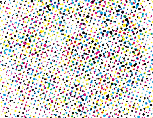 uno sfondo colorato con un sacco di punti e punti